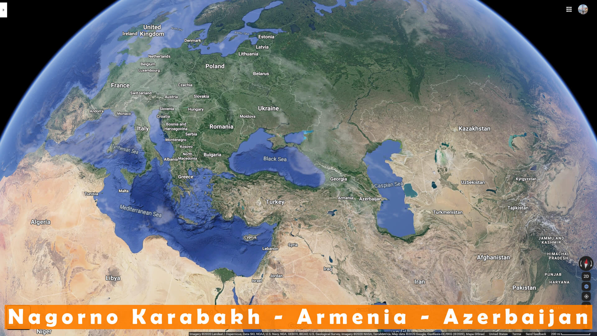 Haut Karabakh carte   armenie azerbaidjan